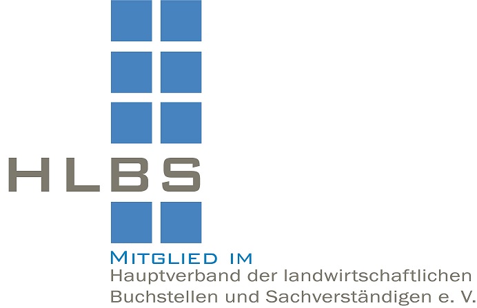 Logo HLBS: Mitglied im Hauptverband der landwirtschaftlichen Buchstellen und Sachverständiger e.V. 